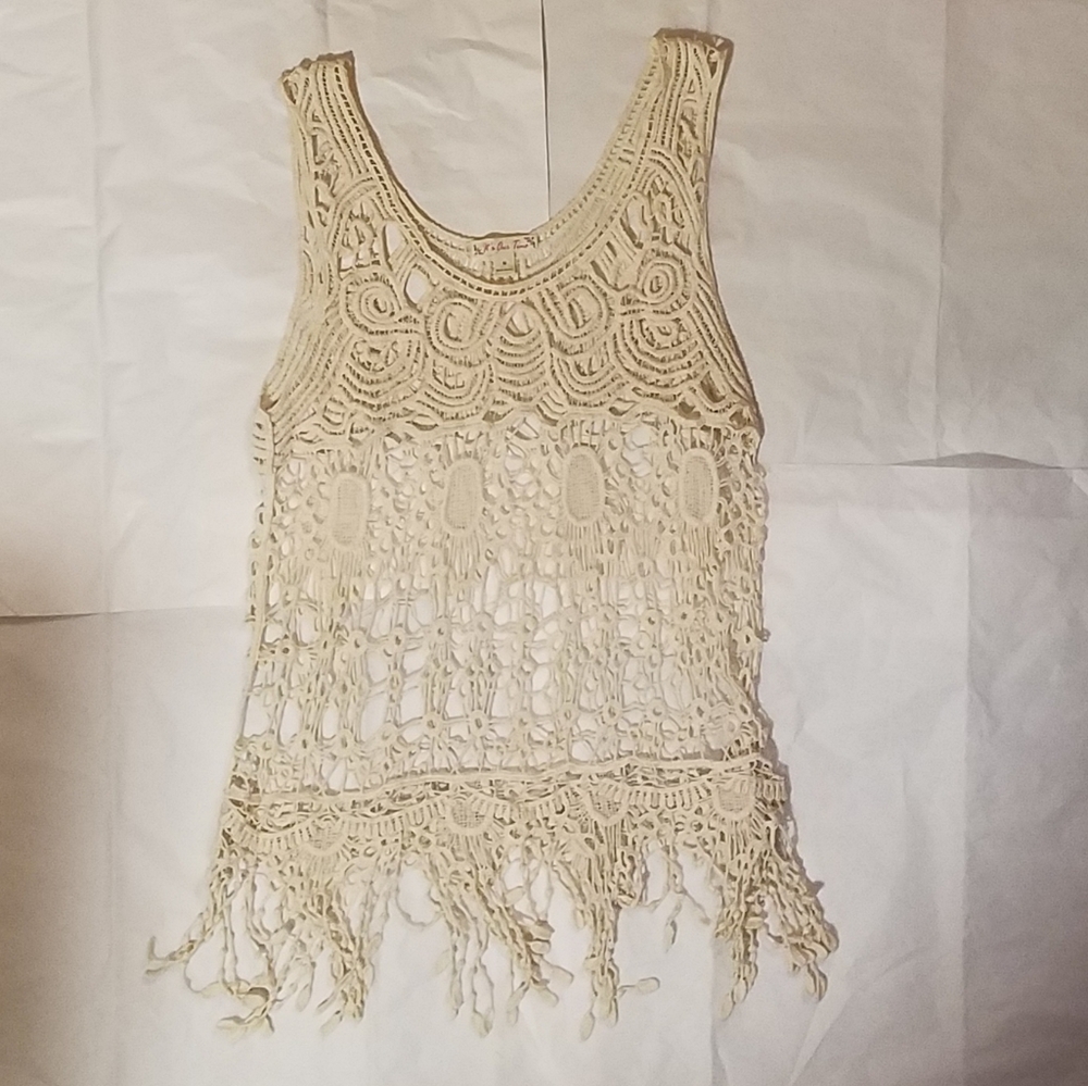 Crochet Tank Top sz M